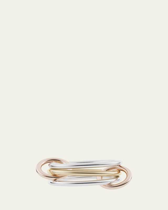 Solarium MX Silver and Gold 3-Link Ring
